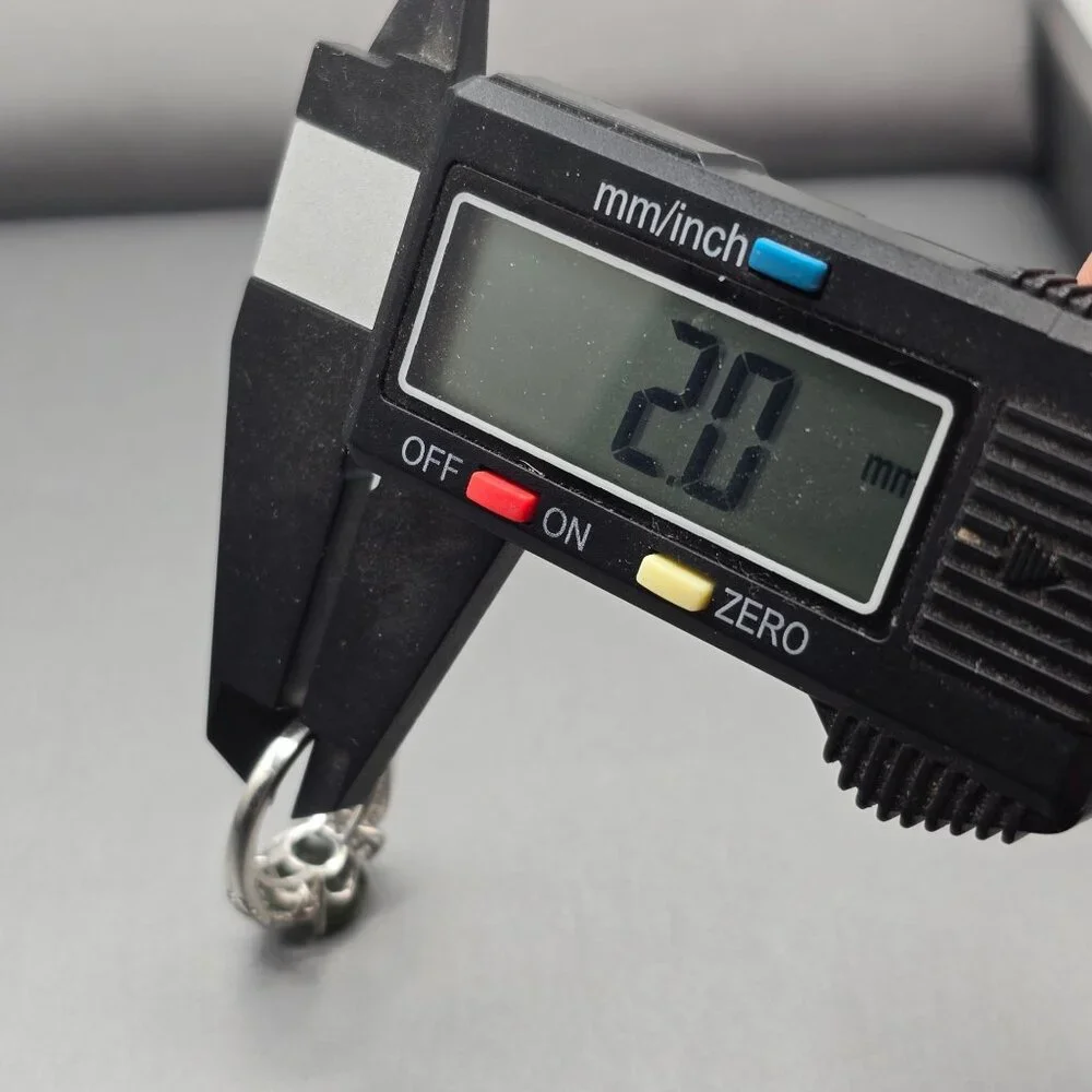 Sterling Silver Moldavite Statement Ring Size 5 Cathedral Setting Signed KYJ - Picture 11 of 15